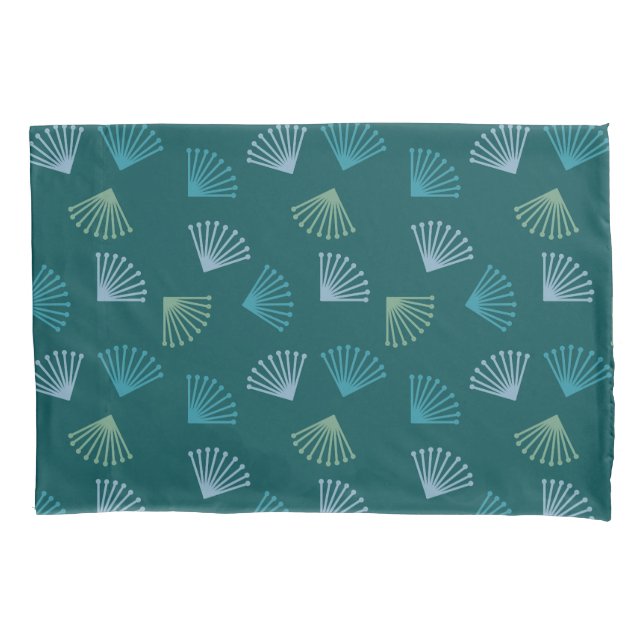 Art Deco Leaves  Pillowcase (Front)