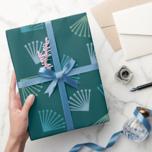 Art Deco Leaves  Wrapping Paper