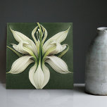 Art Deco Lilly Wall Decor Art Nouveau Ceramic Tile<br><div class="desc">Welcome to CreaTile! Here you will find handmade tile designs that I have personally crafted and vintage ceramic and porcelain clay tiles, whether stained or natural. I love to design tile and ceramic products, hoping to give you a way to transform your home into something you enjoy visiting again and...</div>