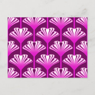 Art Deco Lily, Amethyst Purple and Orchid Postcard