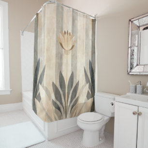 Art Deco Lily Shower Curtain