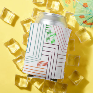 Art Deco Lines  Can Cooler