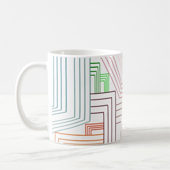 Art Deco Lines  Coffee Mug (Left)