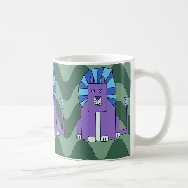 Art Deco Lion mug (Right)