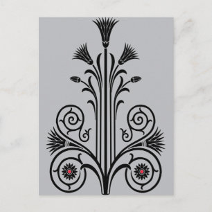 Art Deco Lotus (Egyptian) Postcard