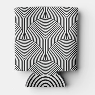 Art Deco, Luxury Black White. Can Cooler