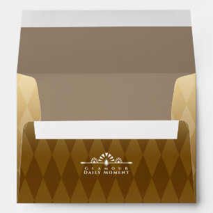 Art Deco Luxury Gold Envelope