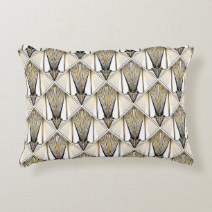 Art Deco, luxury gold motif Decorative Cushion