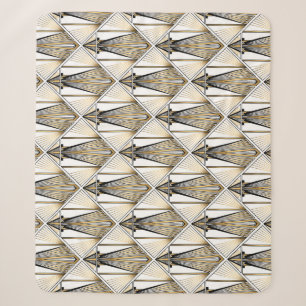 Art Deco, luxury gold motif Sherpa Blanket