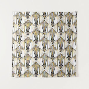 Art Deco, luxury gold motif Tapestry