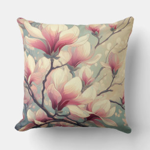 Art Deco Magnolia Pillow