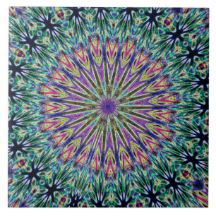 Art Deco Mandela Colourful Ceramic Tile