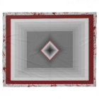Art Deco Marble Design; Dark Red