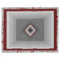 Art Deco Marble Design; Dark Red