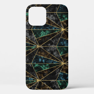 Art Deco Marble: Malachite Luxury iPhone 12 Case