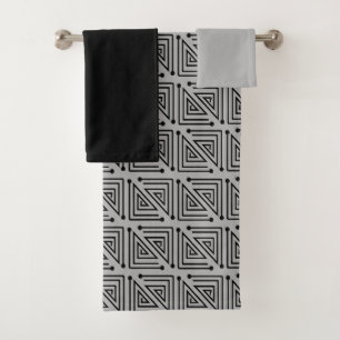 Art Deco Mazes Bath Towel Set