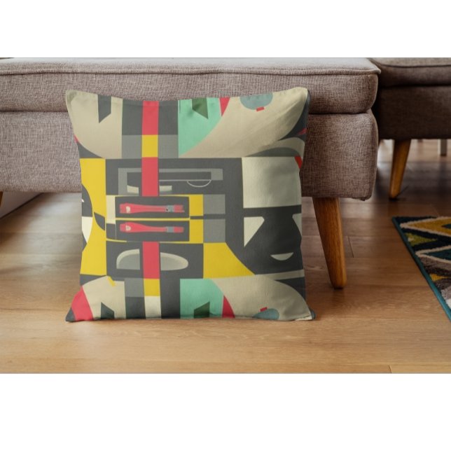 Art Deco Meets Mid-Century Modern Cushion (Creator Uploaded)