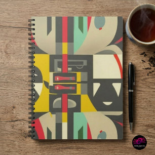 Art Deco Meets Mid-Century Modern Notebook