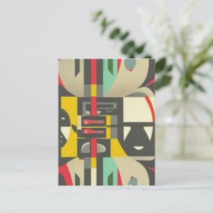 Art Deco Meets Mid-Century Modern Postcard