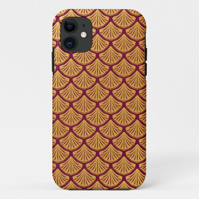 Art Deco Mermaid Scales - Magenta Case-Mate iPhone Case (Back)