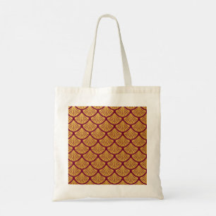 Art Deco Mermaid Scales - Magenta Tote Bag