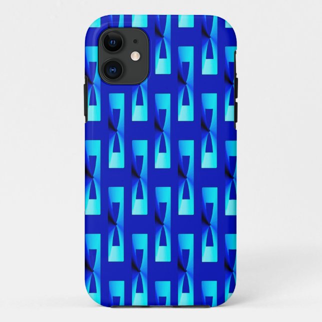 Art Deco Metallic Geometric - Cobalt Blue Case-Mate iPhone Case (Back)