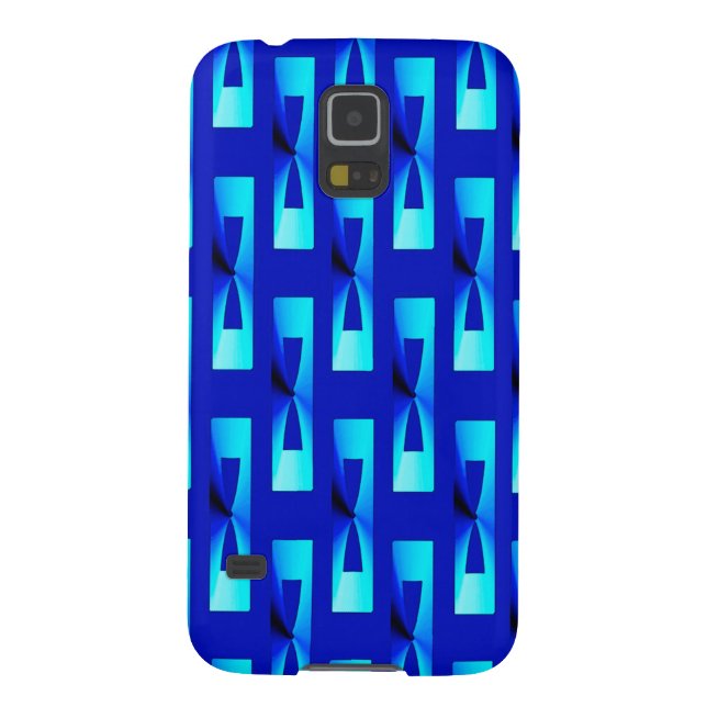 Art Deco Metallic Geometric - Cobalt Blue Case-Mate Samsung Galaxy Case (Back)
