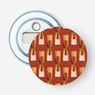 Art Deco Metallic Geometric - Copper and Rust Bottle Opener