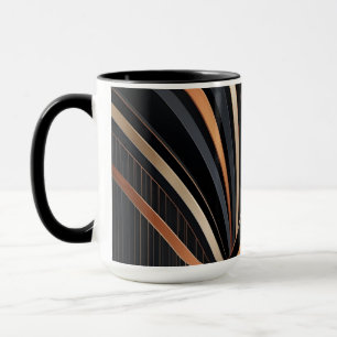 Art Deco Metallic Geometric Elegance Mug