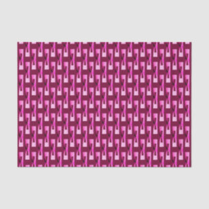 Art Deco Metallic Geometric - Orchid and Purple Tissue Paper