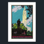 Art Deco Metropolitan Building NYC Travel Poster<br><div class="desc">Scanned from Aaron Broun's original artwork,  c.1925,  for this New York City posterette,  and offered at the original's size.</div>
