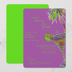 Art Deco Mexican Margarita Bridal Shower Invitation