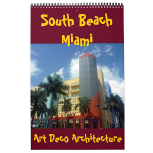 art deco miami florida calendar