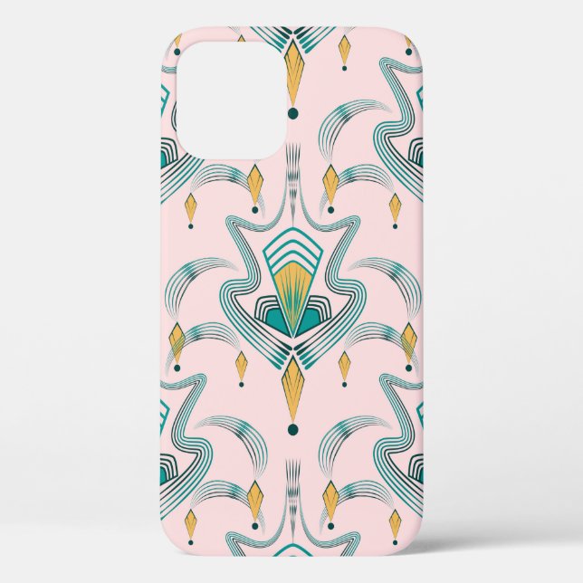 Art deco modern pattern graphic ornament. Abstract Case-Mate iPhone Case (Back)