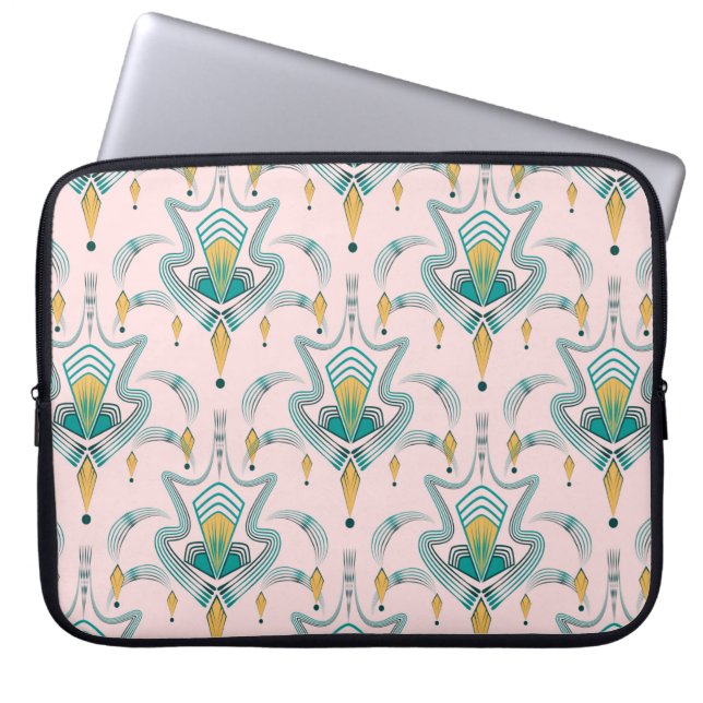 Art deco modern pattern graphic ornament. Abstract Laptop Sleeve (Front)