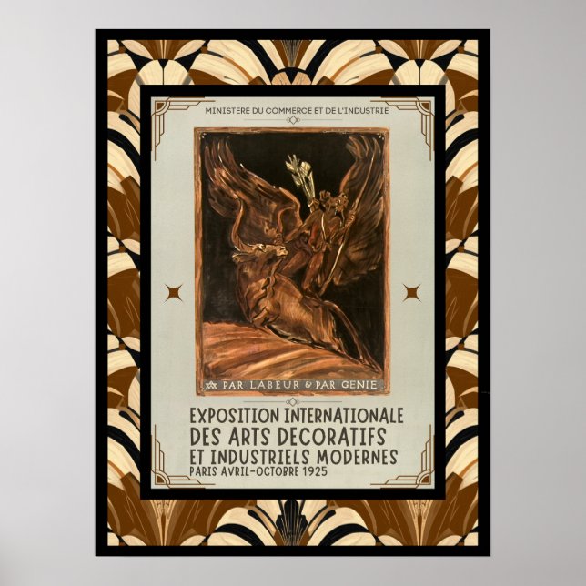 Art Deco Modified Antoine Bourdelle French Art Poster (Front)