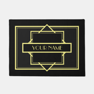 Art Deco Monogram  - Gold Doormat