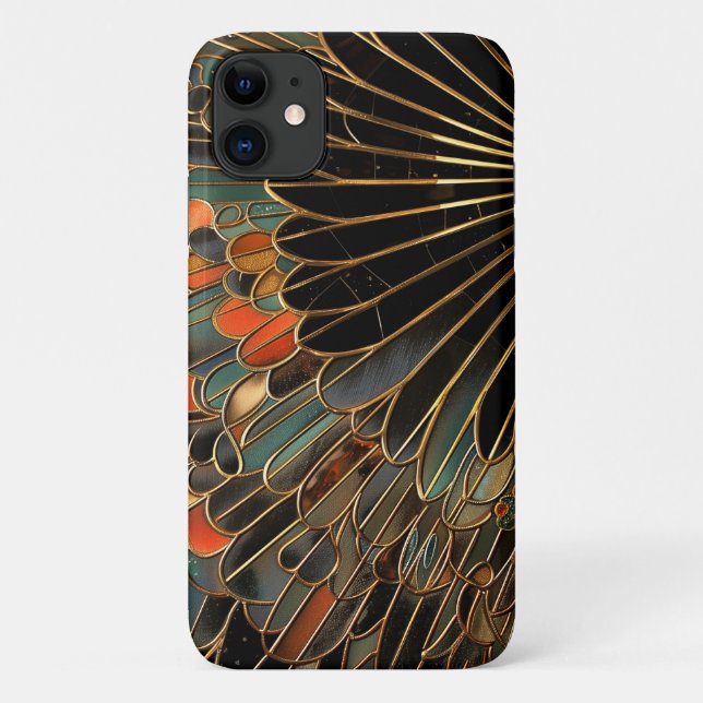 Art Deco Moody Fan Case-Mate iPhone Case (Back)
