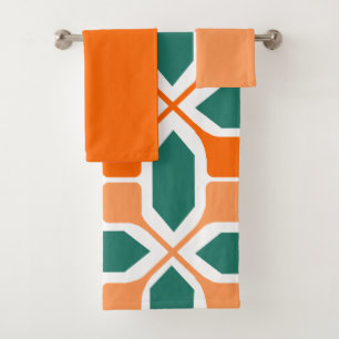Art Deco Mosaic  Bath Towel Set