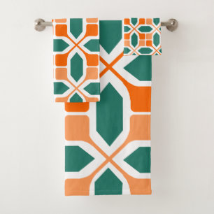 Art Deco Mosaic  Bath Towel Set
