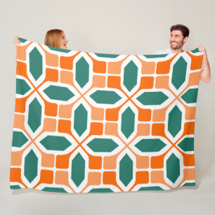 Art Deco Mosaic Fleece Blanket