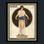 Art Deco Motor Magazine Cover 16 x 20 Poster<br><div class="desc">Motor Magazine cover  January 1924- 16 x 20</div>