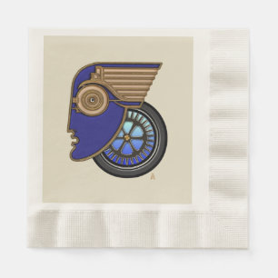 Art Deco Motorhead Napkin