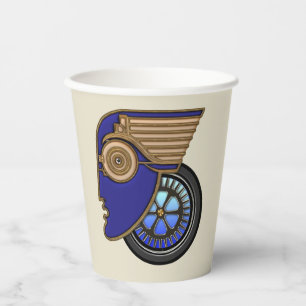 Art Deco Motorhead Paper Cups