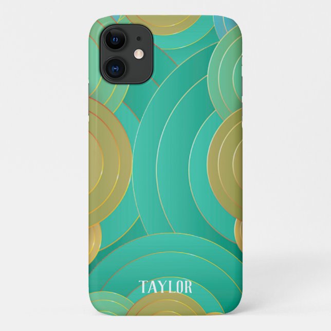 Art Deco Name Personalised Case-Mate iPhone Case (Back)