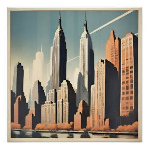 Art Deco. New York Poster