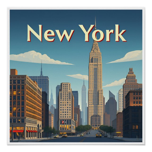 Art Deco. New York Poster (Front)