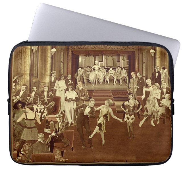Art Deco Night Club Laptop Sleeve (Front)