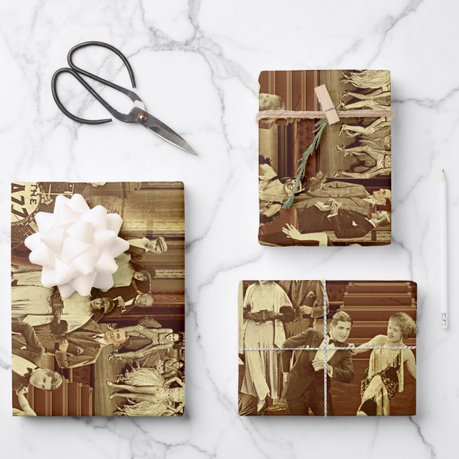 Art Deco Night Club Wrapping Paper Sheet (Front)