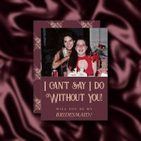 Art Deco Nouveau | Burgundy Blush Maid of Honour